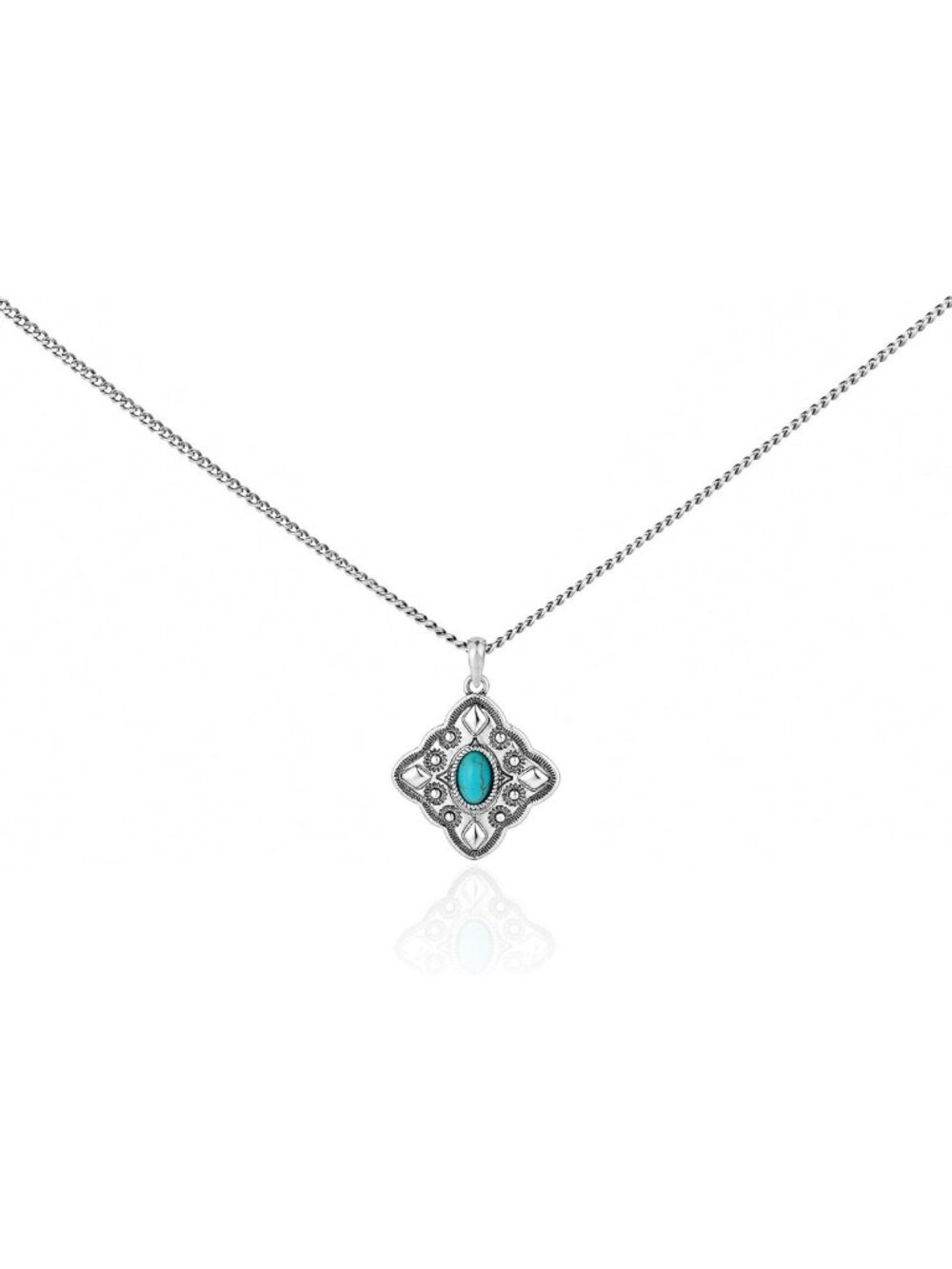 Stunning Square Turquoise Necklace | Boho Chic Jewelry for Women, Perfect Gift